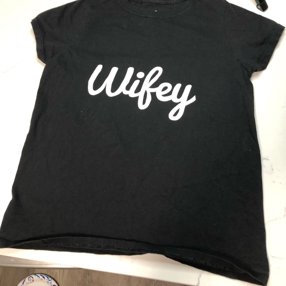 Small Wifey Black Shirt